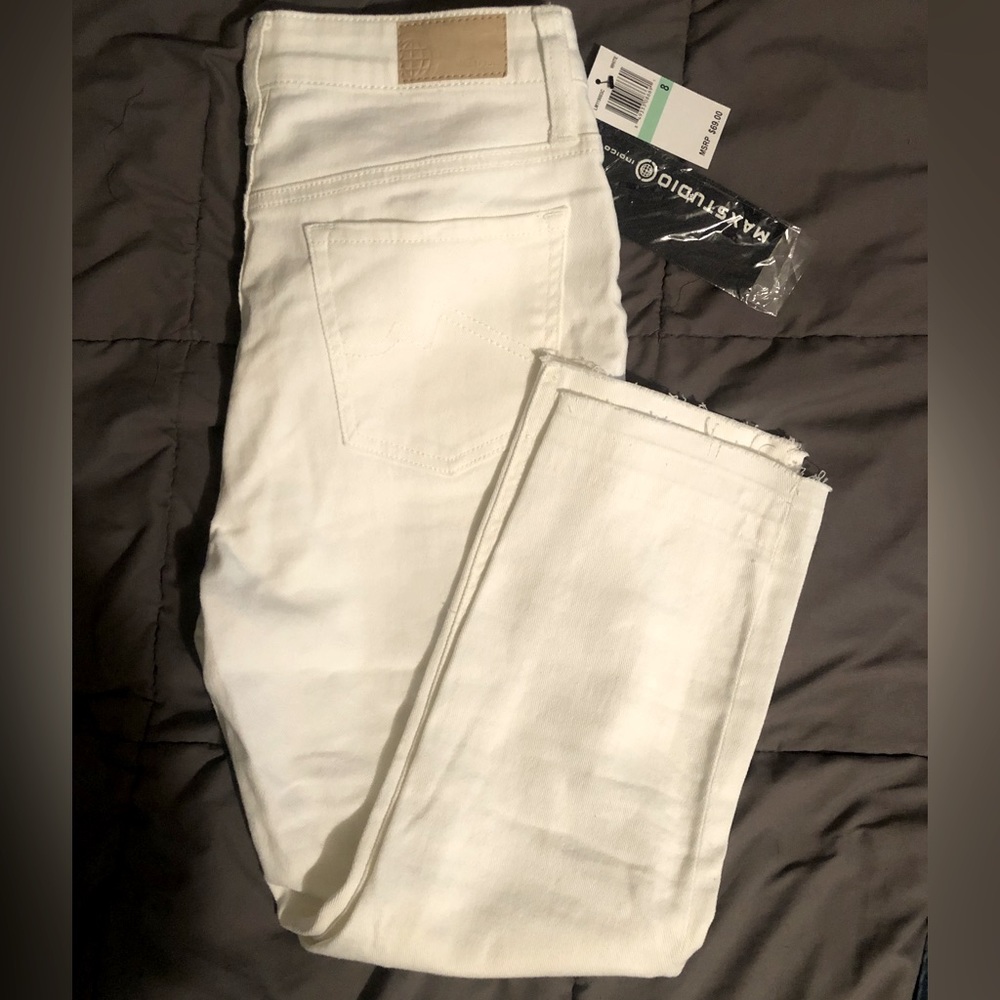 NWT White Denim High Rise Skinny Capris in Size 8